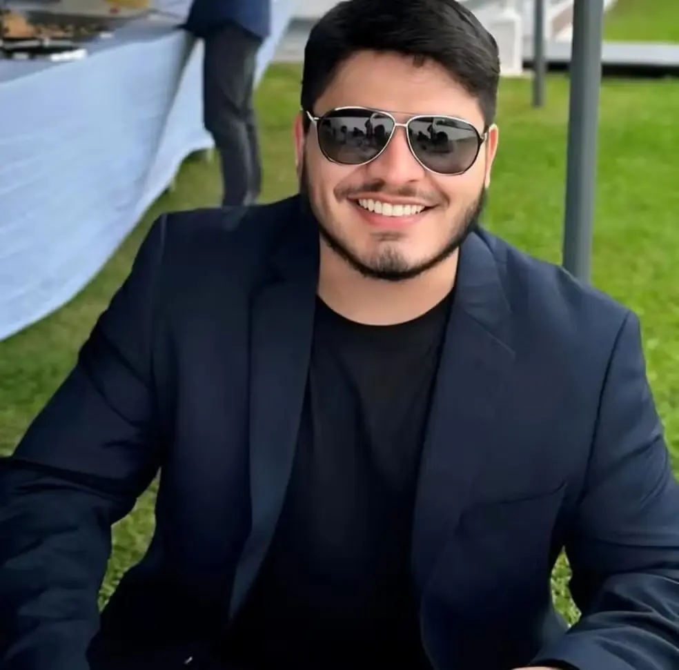 Chibly Calil Abrahim Bisneto, filho da vereadora Nilda Abrahim — Foto: Reprodução/Redes Sociais 