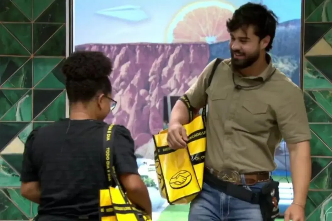 Internautas apontam racismo em primeira interação entre dois participantes no BBB 26 (Foto: Reprodução/TV Globo)