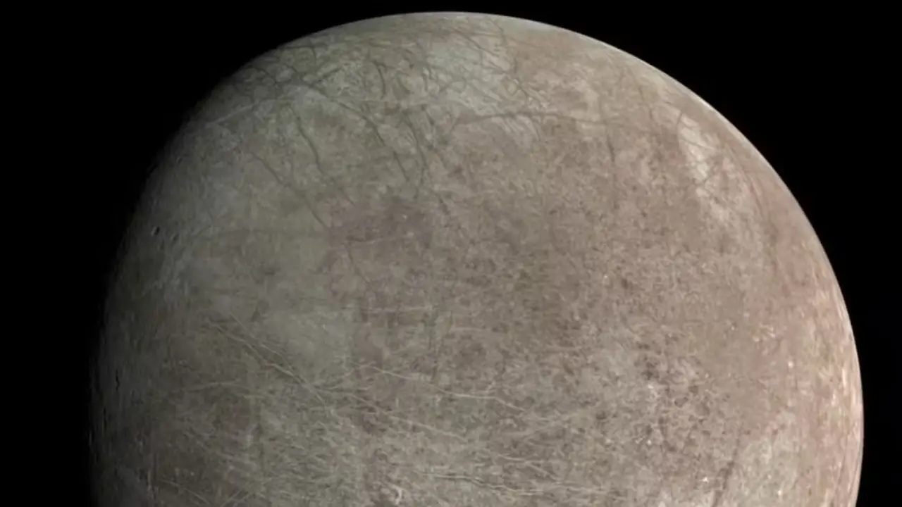 A lua Europa. (Reprodução / NASA)