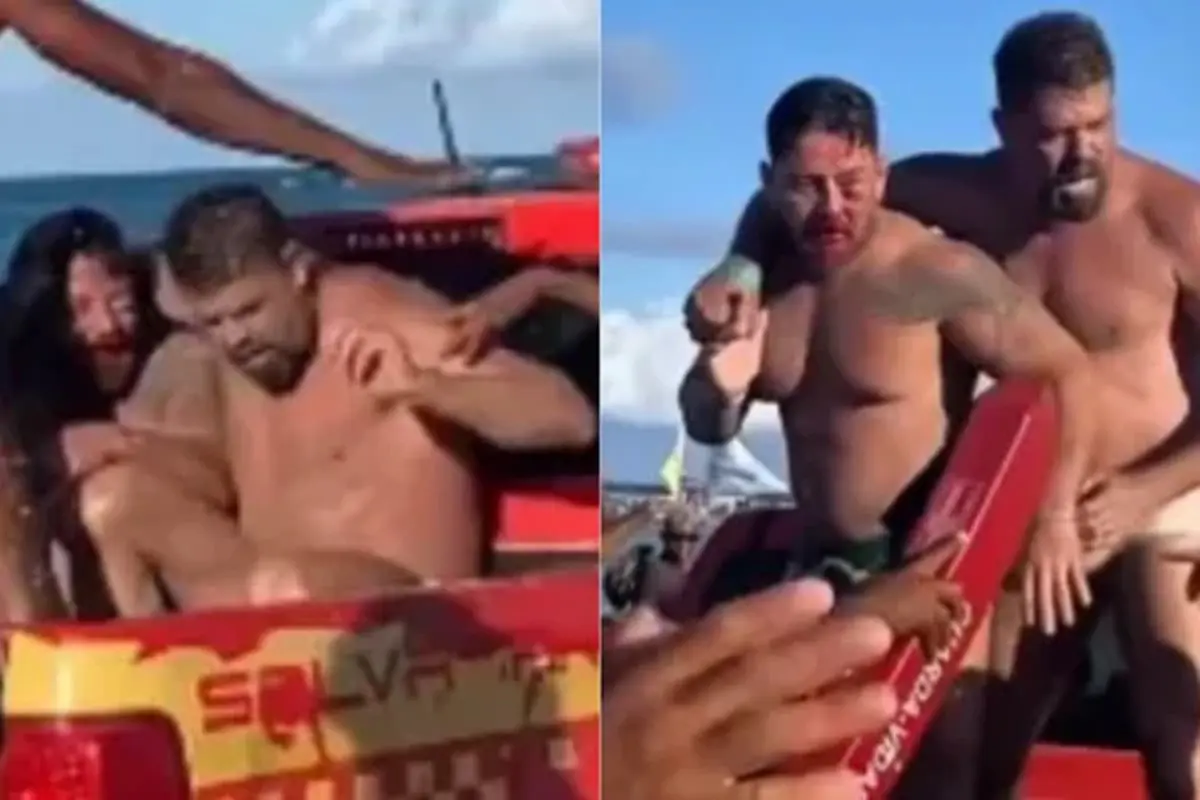 Turistas agredidos em Porto de Galinhas (Reprodução)