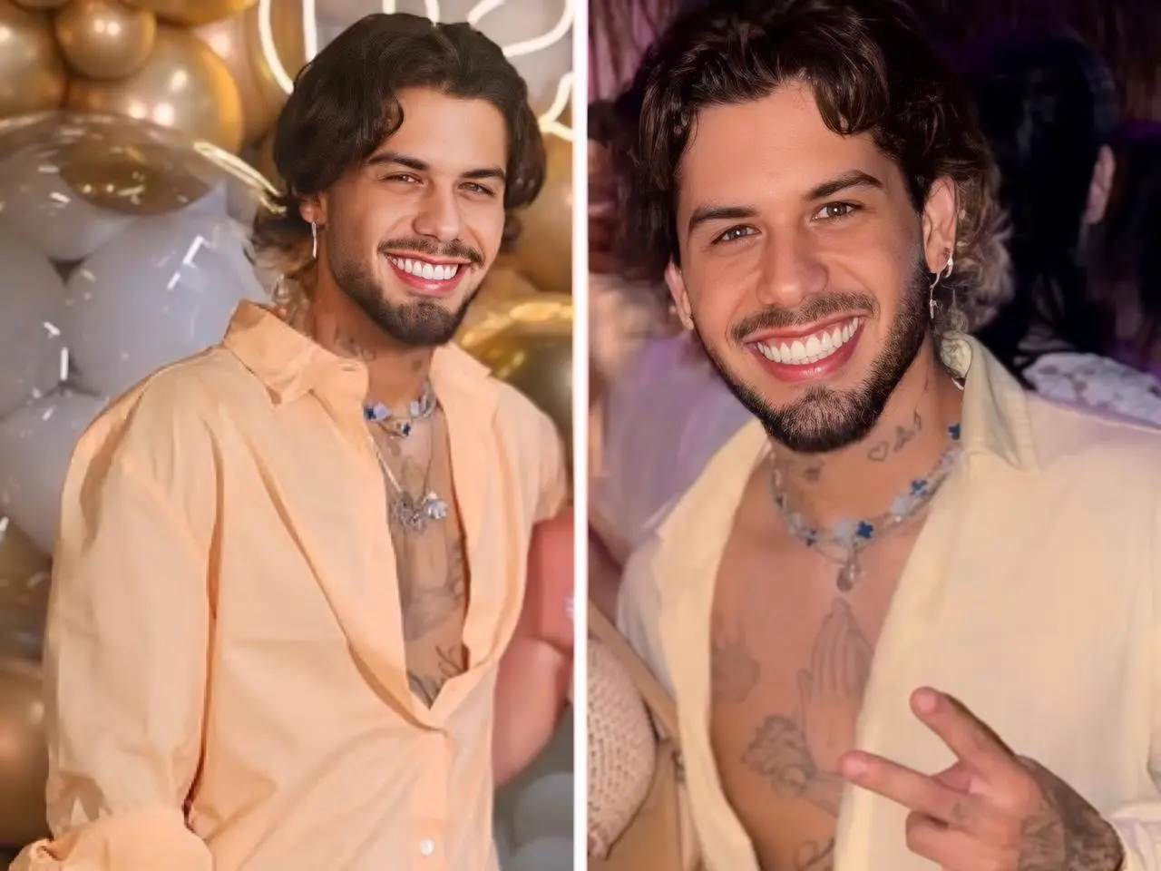Zé Felipe repete look da virada de 2025 para virada de 2026 - Reprodução: Redes Sociais/Instagram 