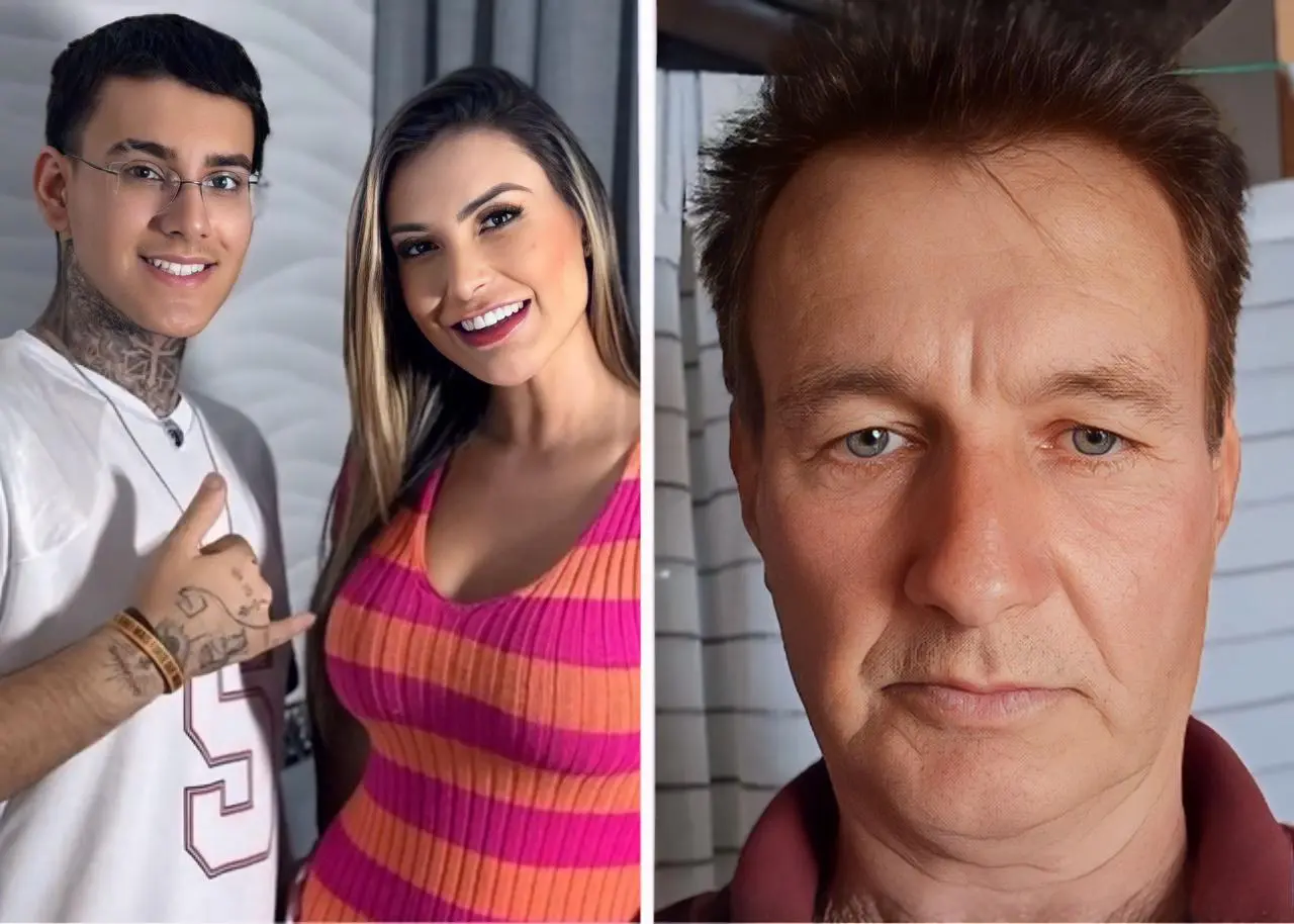 No passado, o pai da Andressa Urach desaprovava neto gravar os conteúdos da mãe || Imagens/Reprodução: Redes Sociais 