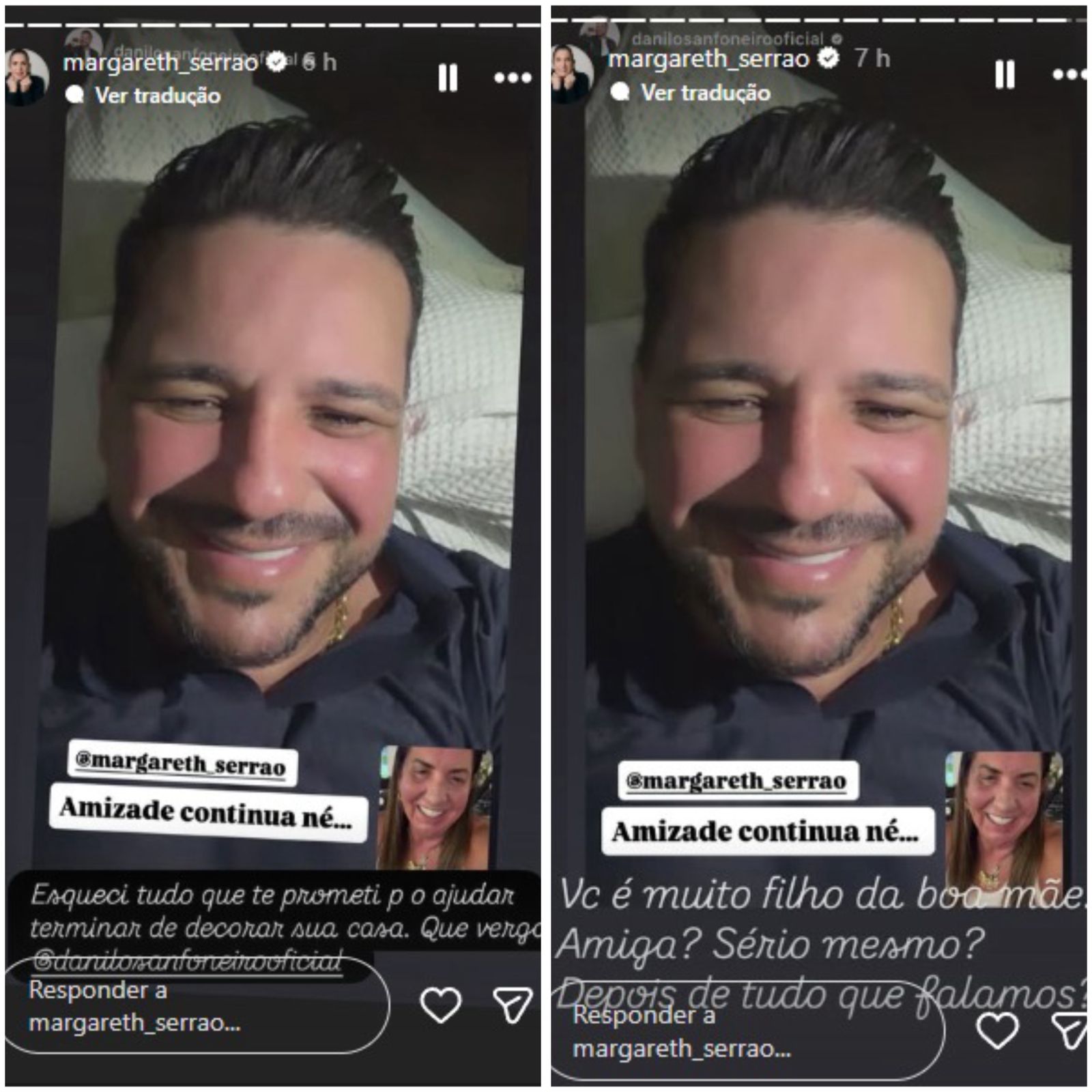 Mãe de Virginia se revolta com post de ex-namorado: 'Amiga? Sério mesmo'