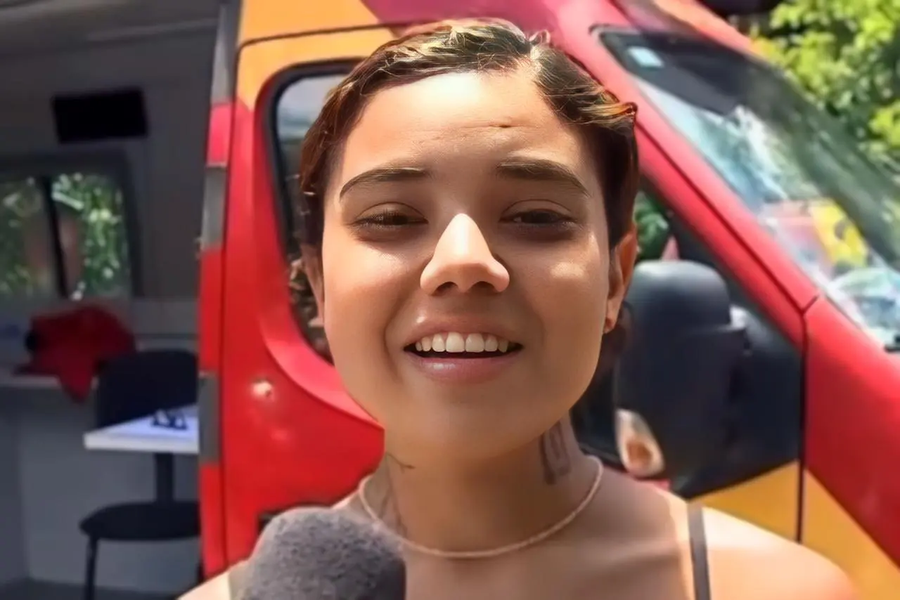 Thayane Smith em entrevista || Imagem/Reprodução: SBT