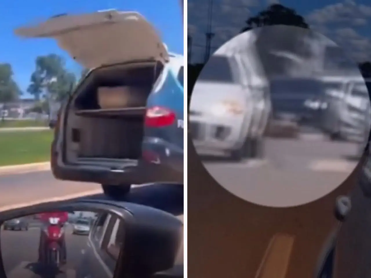 Caixão cai de veículo funerário e interrompe trânsito em movimentada avenida || Reprodução: Redes Sociais 
