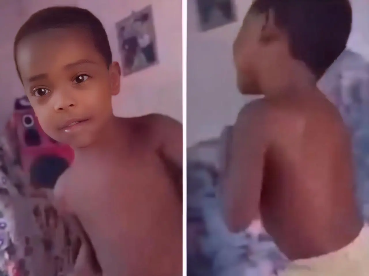 Vídeo mostra criança desaparecida em Bacabal momentos antes do sumiço || Reprodução: Redes Sociais 
