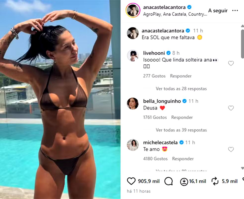 Ana Castela leva cantada de influenciador coreano || Reprodução: Redes Sociais 