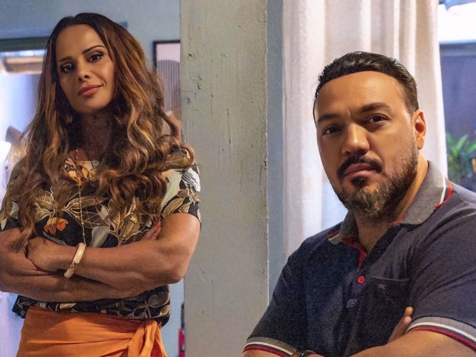 Belo e Viviane em Três Graças como Consuelo e Misael || Reprodução: GShow