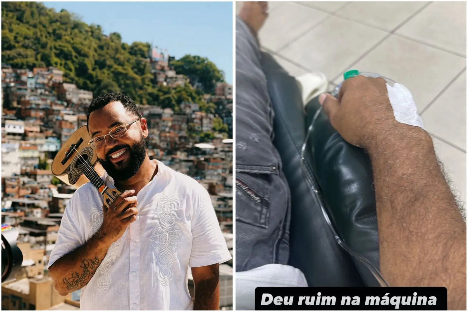 Dudu Nobre é internado no Rio e tem shows adiados após diagnóstico (Foto: Reprodução/Redes sociais)