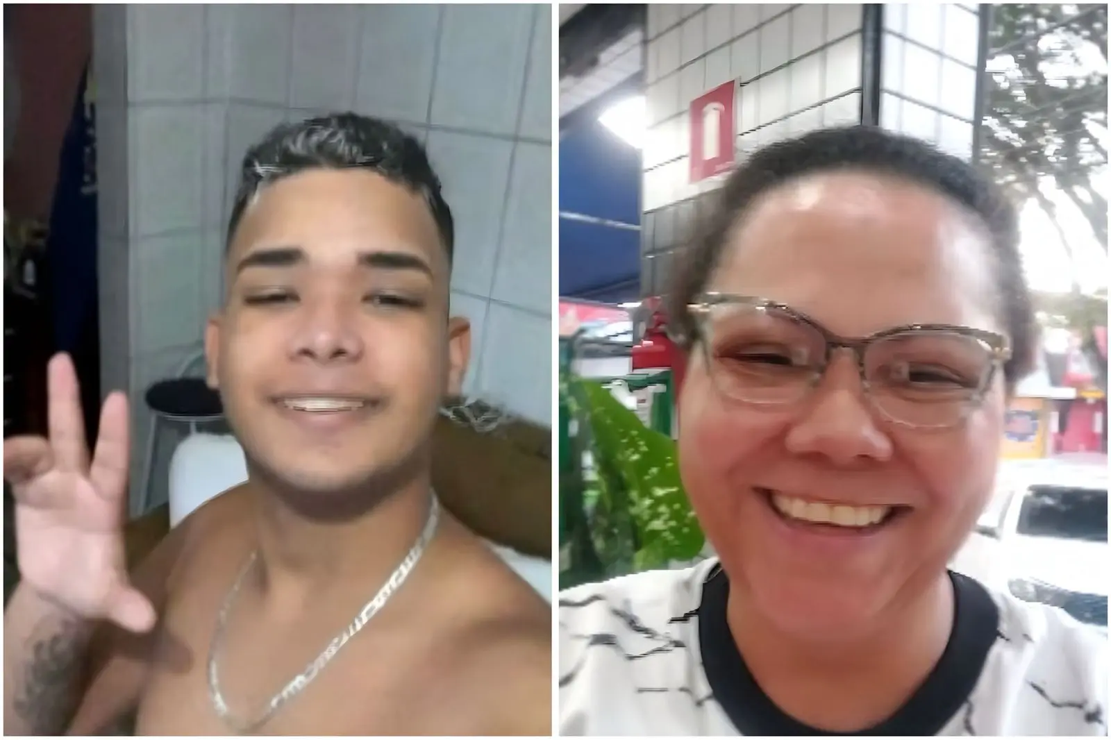 Mulher é morta a facadas após discussão com vizinhos por causa de telha  (Foto: Reprodução/SBT)