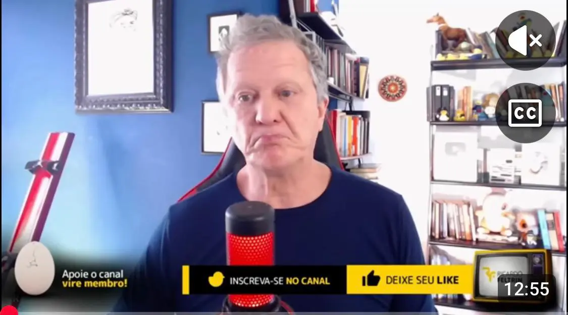 Jornalista Ricardo Feltrin promoveu informações falsas sobre a suposta saída de Bacci do SBT (Foto: Reprodução)