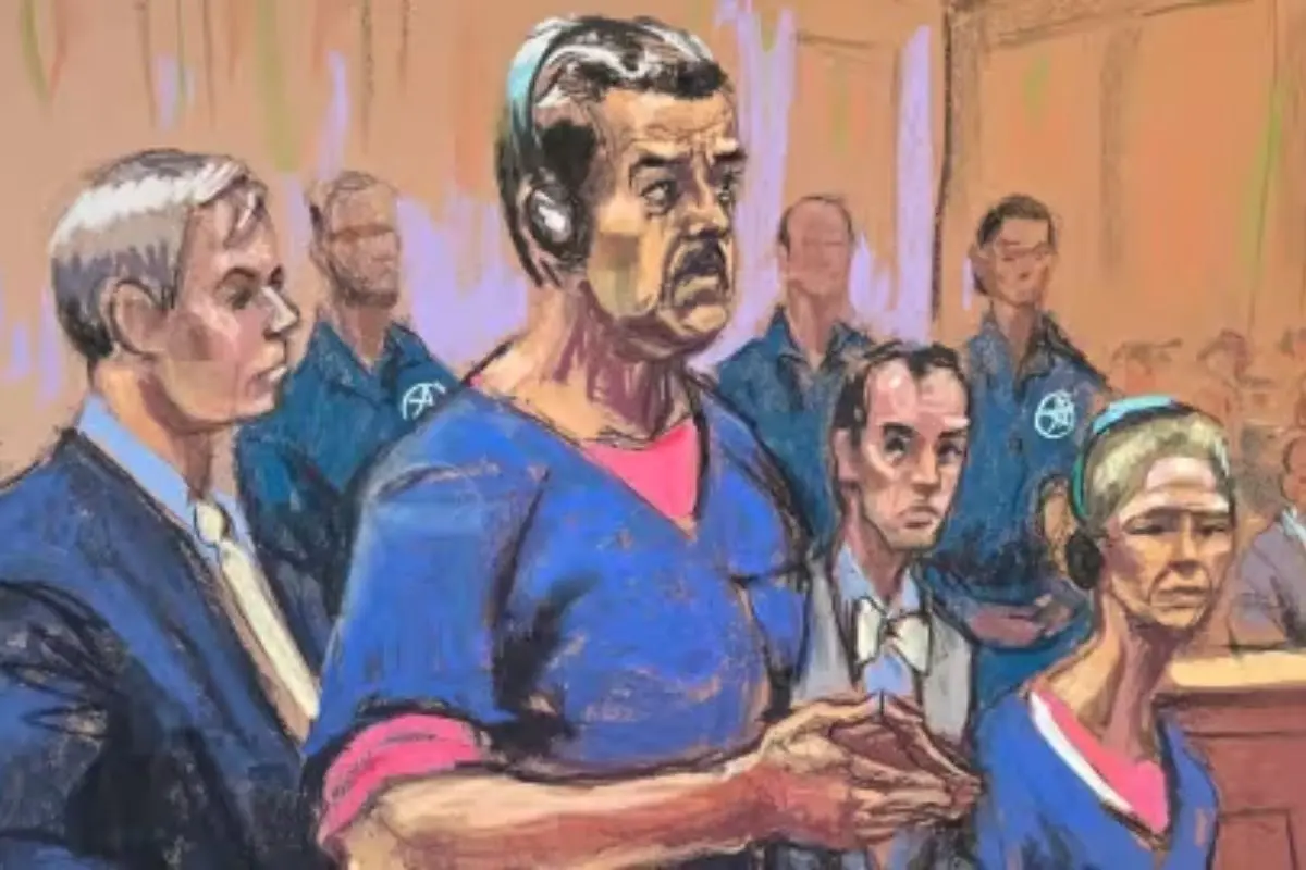 Nicolás Maduro em audiência (Reprodução/Tribunal de Justiça de Nova York)