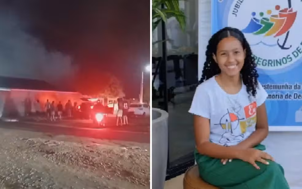 Casa de tios de consideração de Beatryz Emelly Nunes da Silva Ferreira (Foto: Reprodução/TV Anhanguera)