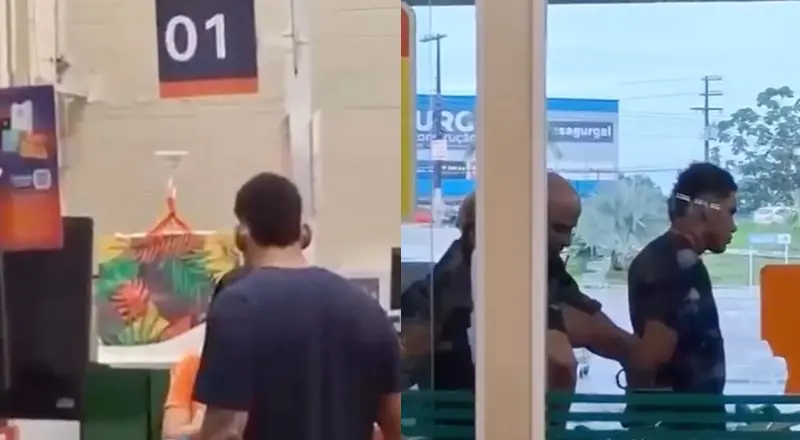Homem ataca a ex-namorada (Foto: Reprodução)