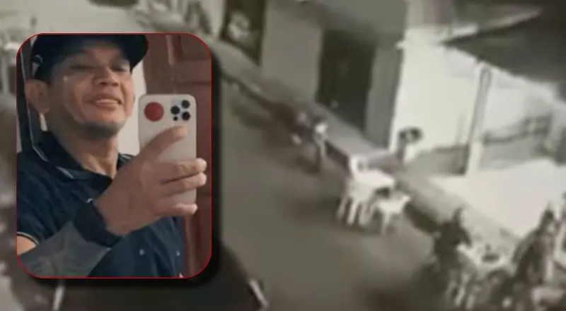  vídeo mostra homem sendo executado na frente de bar (Foto: Reprodução)