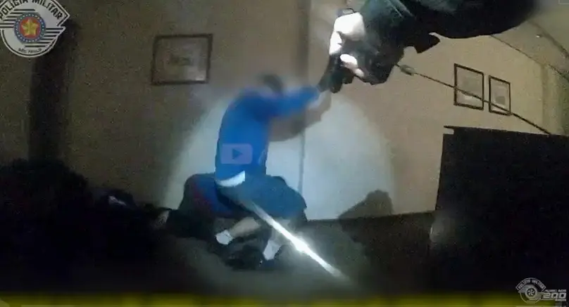 Suspeitos são presos pela Polícia Civil após tentativa de roubo a banco no centro de São Paulo. Foto: Polícia Civil SP.
