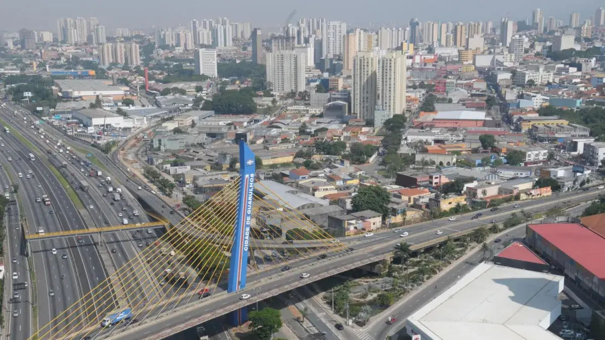 Viaduto cidade de Guarulhos  Foto: Divulgação/Prefeitura de Guarulhos