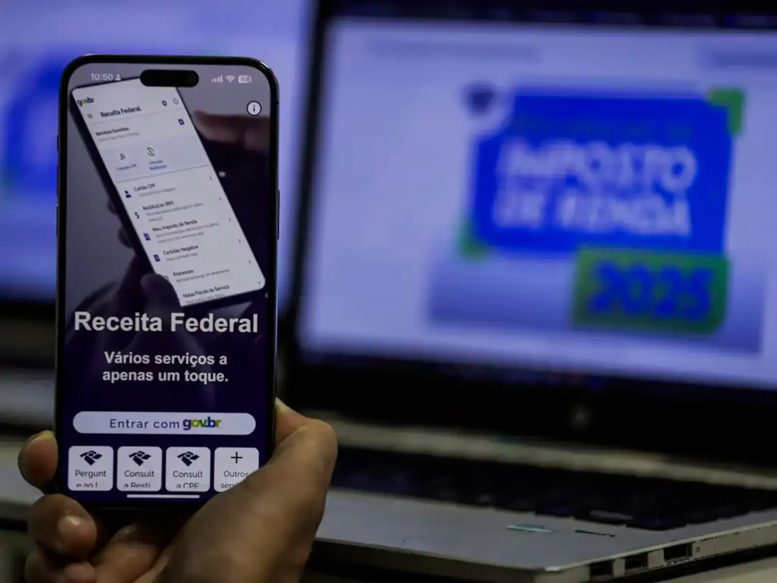 Receita libera declaração pré-preenchida para agilizar envio do IR 2026. Foto: Joédson Alves/Agência Brasil.