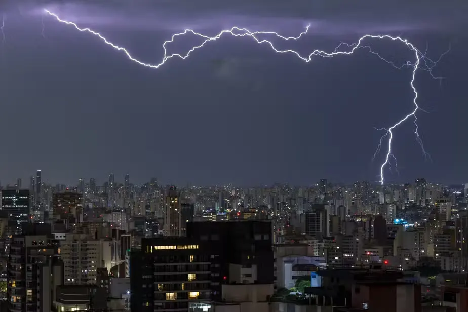 Temporal em São Paulo (Foto: Reprodução)