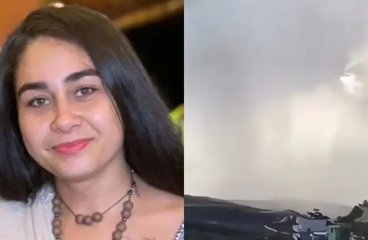 Mulher morreu atingida por raio em São Tomé das Letras (Foto: Reprodução)