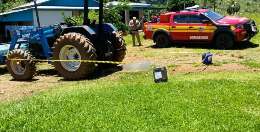 Criança de 4 anos morreu atropelada (Foto: CBMSC)