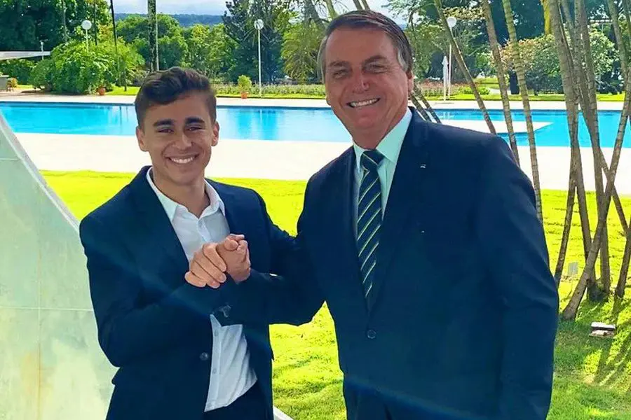 Nikolas foi autorizado a visitar Bolsonaro (Foto: Reprodução)