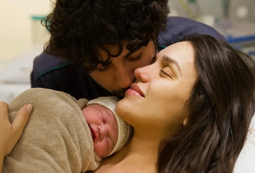 Nascimento da filha do casal  Rafa e Nattan (Foto: hannarocha)