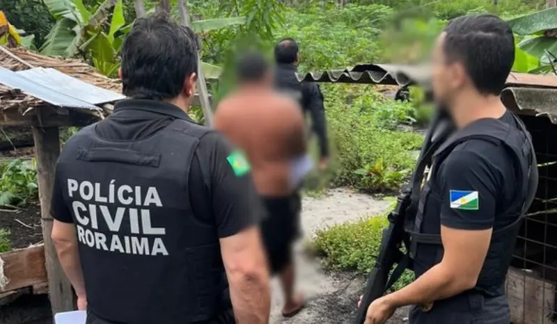 homem preso (Foto: Divulgação/PCAM)