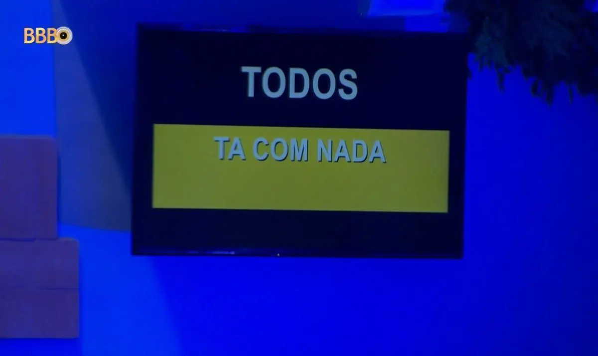 O que é o 'Tá com Nada' que o elenco do BBB 26 corre risco de ser punido? (Foto: Reprodução TV Globo/BBB 26/GShow)