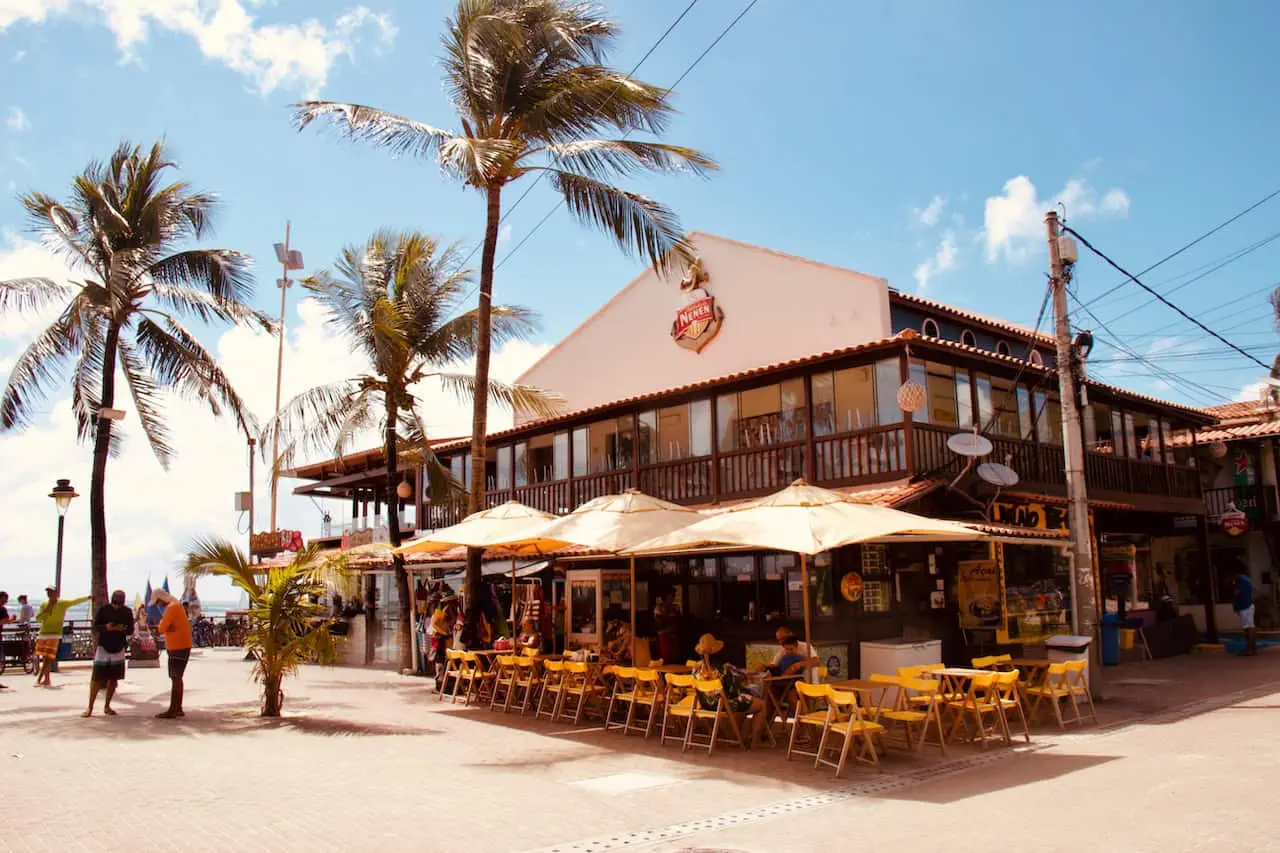 Restaurante em Porto de Galinhas onde turista paulista foi morto a tiros após uma discussão. Foto: Divulgação.