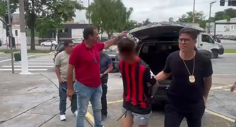 Homem que assaltou motorista é preso após flagrante de influenciador. Foto: Polícia Civil