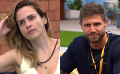 Na piscina, Ana Paula faz pergunta íntima para Jonas e brother fica constrangido no BBB 26 (Foto: Reprodução TV Globo/BBB 26/GShow)