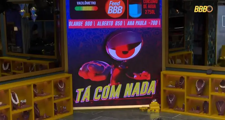 Após novas punições, BBB 26 entra no 'Tá com Nada' (Foto: Reprodução TV Globo/BBB 26/GShow)