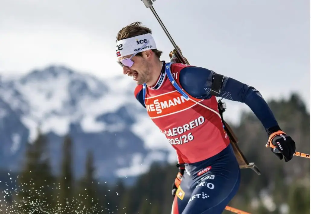Sturla Holm Lagreid, medalhista olímpico. Foto: Reprodução/Instagram