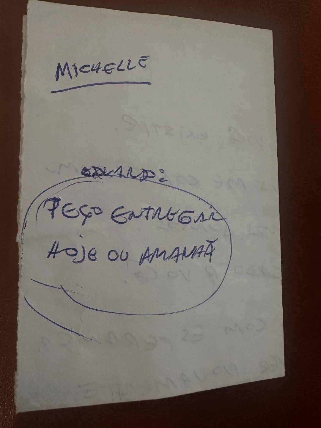 Carta escrita por Jair Bolsonaro (Foto: Reprodução / Redes Sociais)