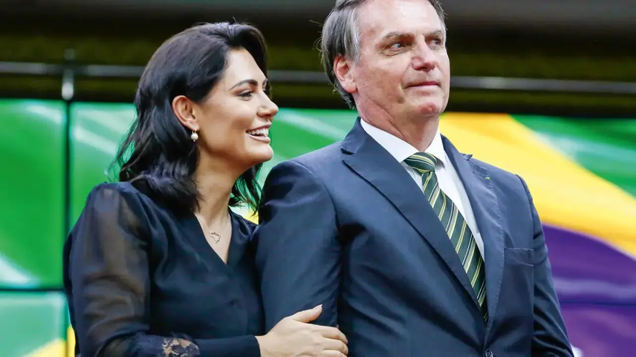 Michelle e Bolsonaro (Foto: (Carolina Antunes/PR) 