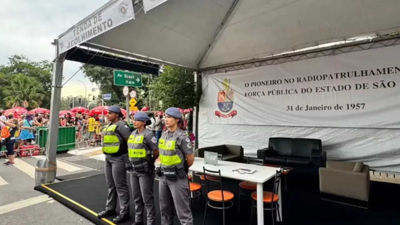 Policiamento no carnaval (Foto: Divulgação/ PM)