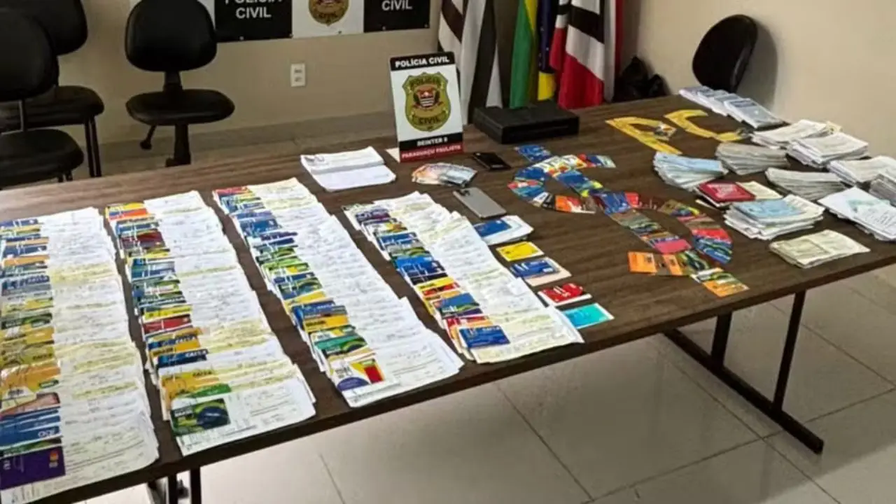 Polícia Civil apreende mais de 200 cartões  (Foto: Polícia Civil)