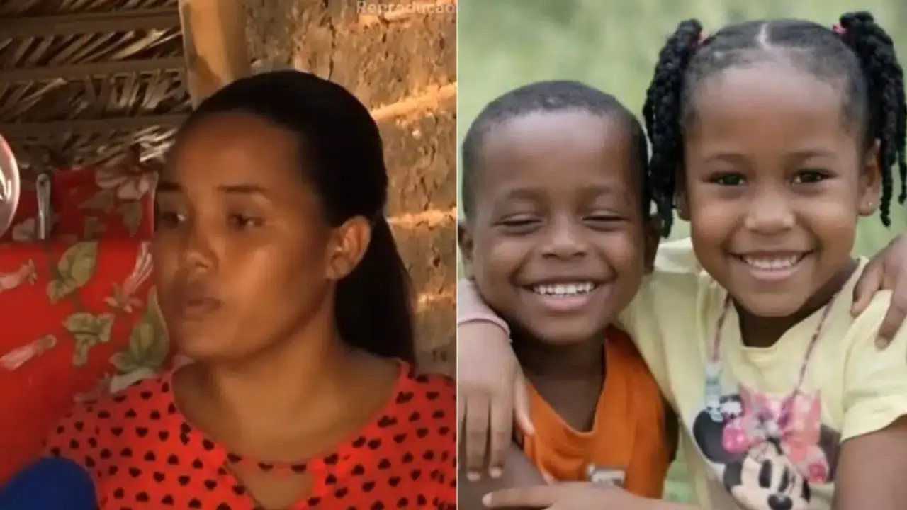 Clarice, mãe das crianças desaparecidas em Bacabal. Foto: Reprodução/Redes Sociais.