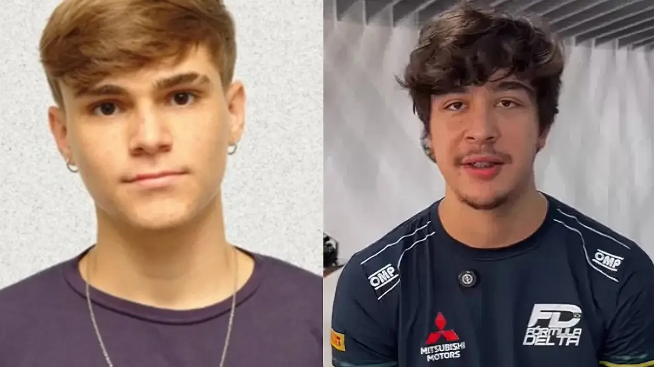 O adolescente (à esquerda) e o piloto (à direita). (Reprodução)