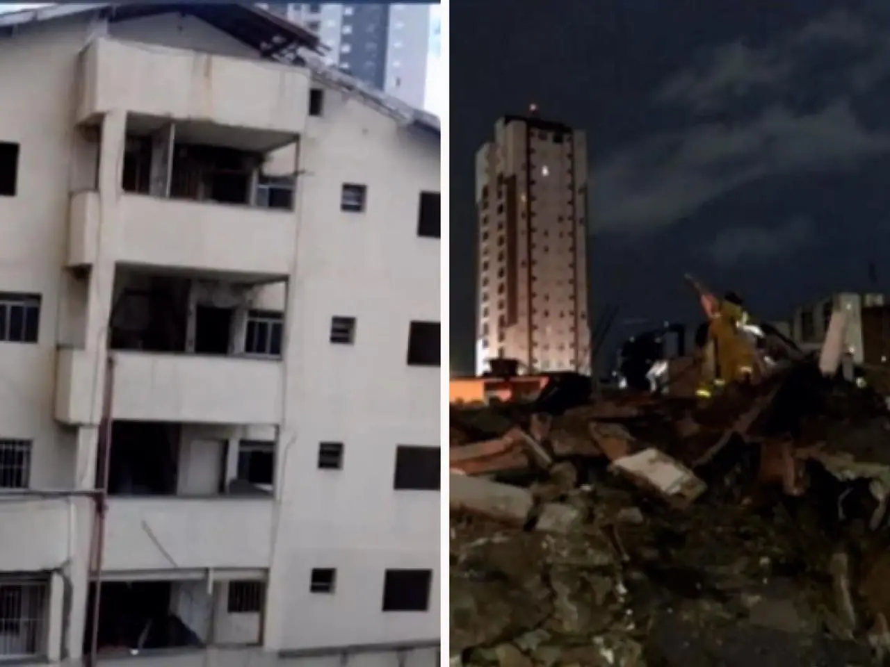 Prédio desaba em Guarulhos || Reprodução: Redes Sociais 