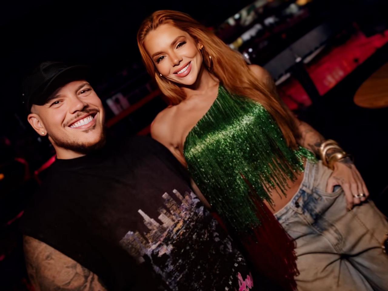 Thaís Vasconcellos e o cantor Ferrugem || Reprodução: Redes Sociais 