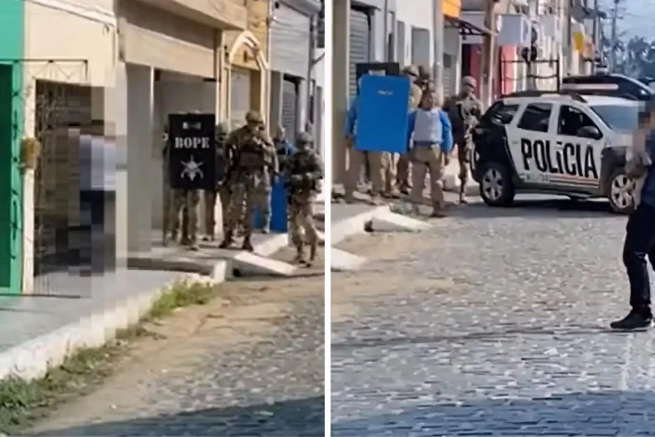 Colombiano é preso após manter filho bebê como refém durante cerco policial || Imagem/Reprodução: Redes Sociais 