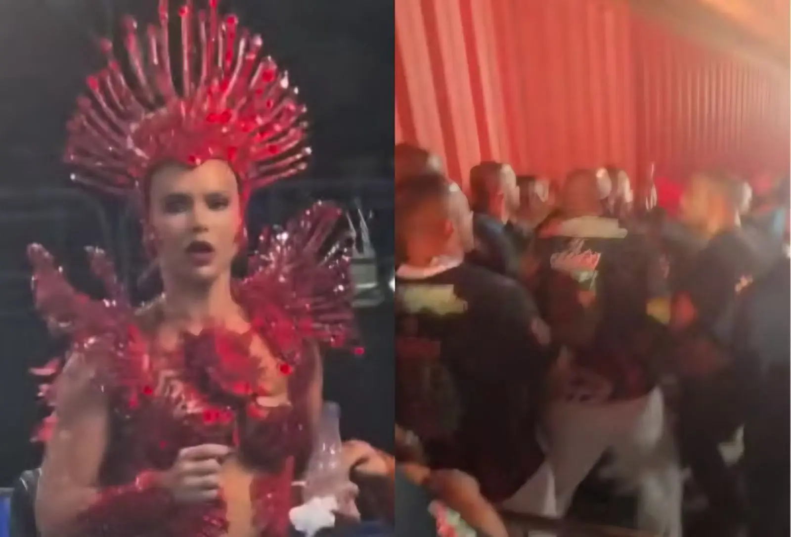 Virginia é vista em briga generalizada após desfile da Grande Rio (Foto: Quem)