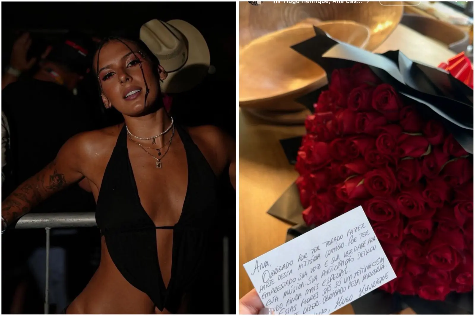 Ana Castela recebe buquê de flores e revela admirador secreto (Foto: Reprodução/Redes sociais)