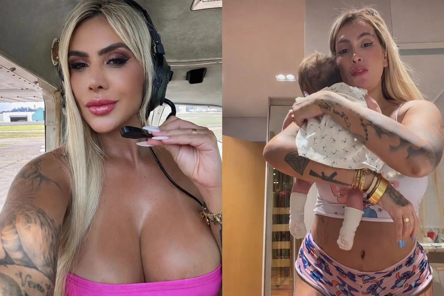 Juju Ferrari relata possível deslocamento de prótese de silicone durante fase de amamentação. Foto: Reprodução.