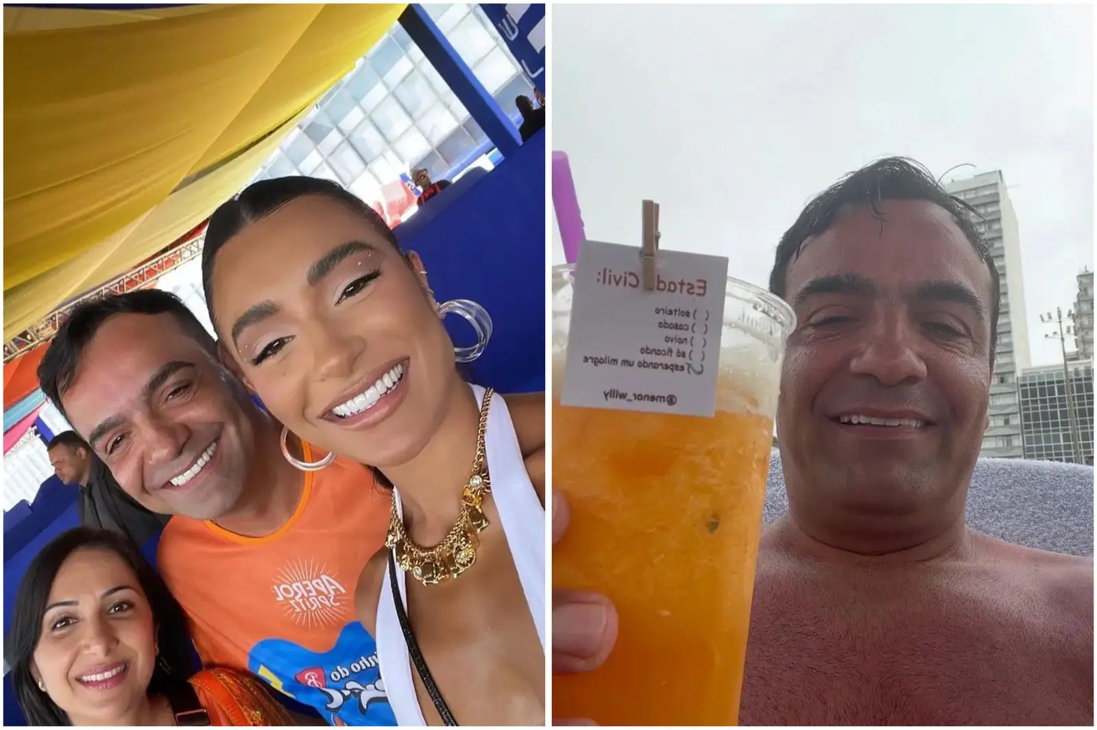 'Férias trabalhando': vídeos mostram rotina de pai de Duda Freire antes de prisão (Foto: Reprodução/Redes sociais)