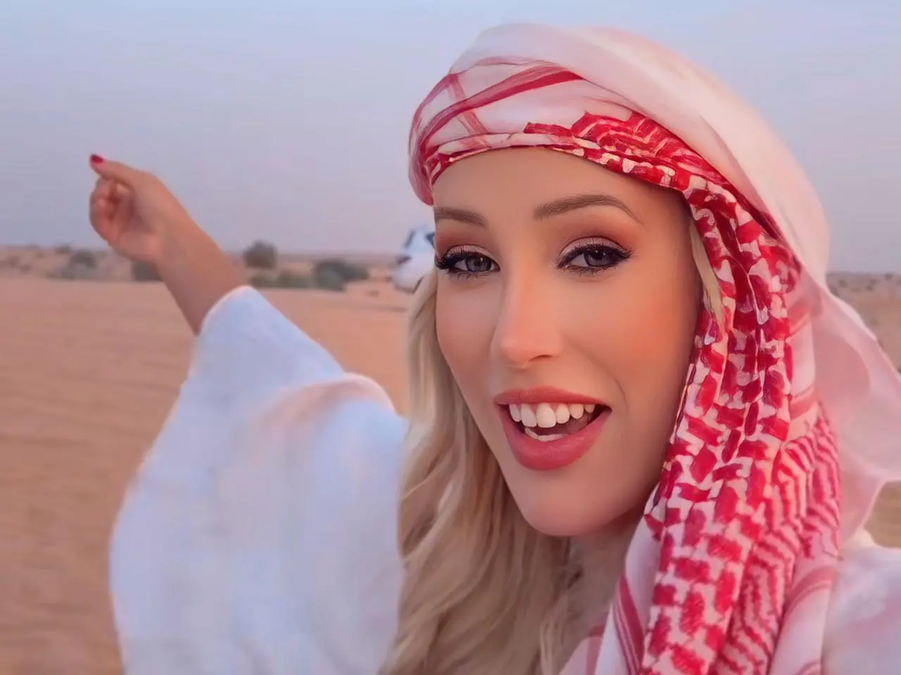 a influenciadora Erika Francine em Dubai || Reprodução: Redes Sociais 
