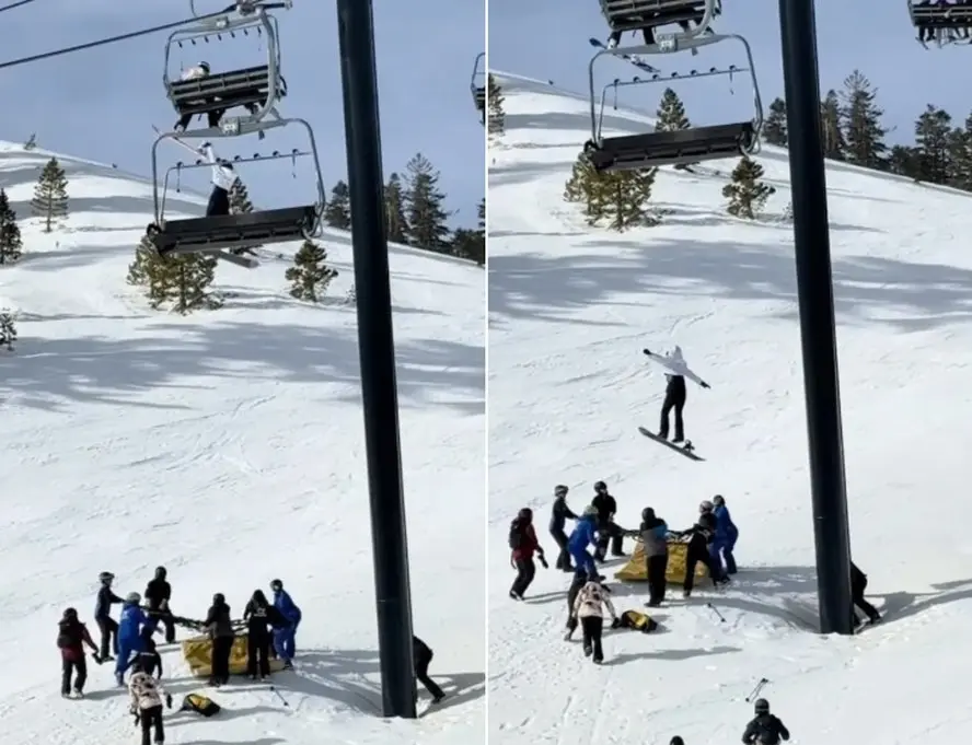 Menina despenca de mais de 8 metros de altura em teleférico; vídeo