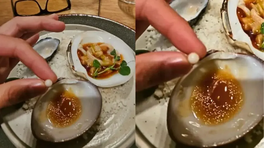 Homem acha item valioso em prato de restaurante renomado e viraliza